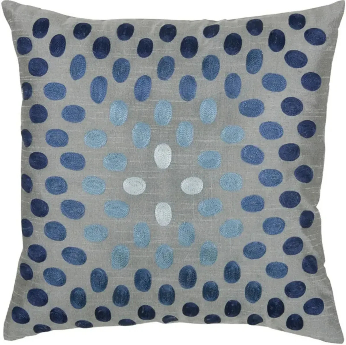 Snowflakes Blue Pillow