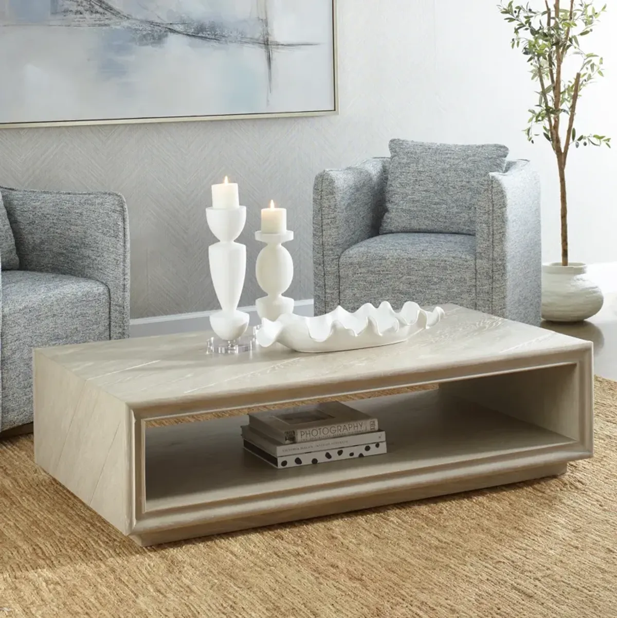 Prism Light Oak Coffee Table