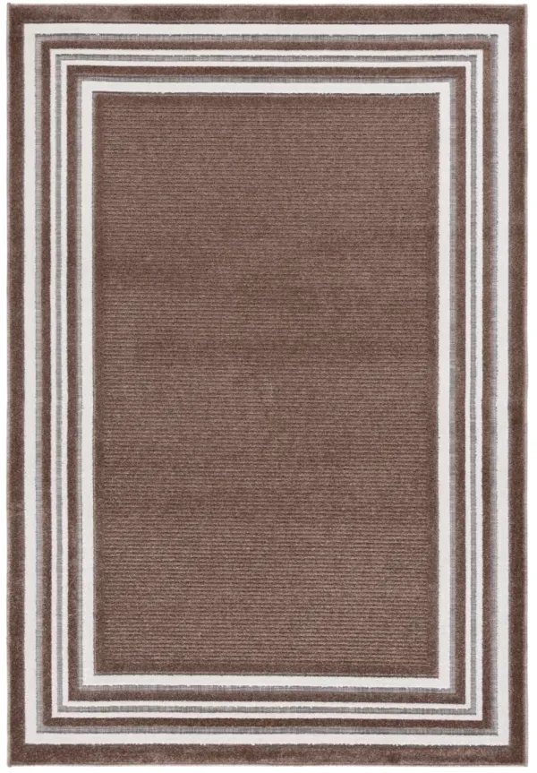 CABANA 634 BROWN  9' x 12' Large Rectangle Rug