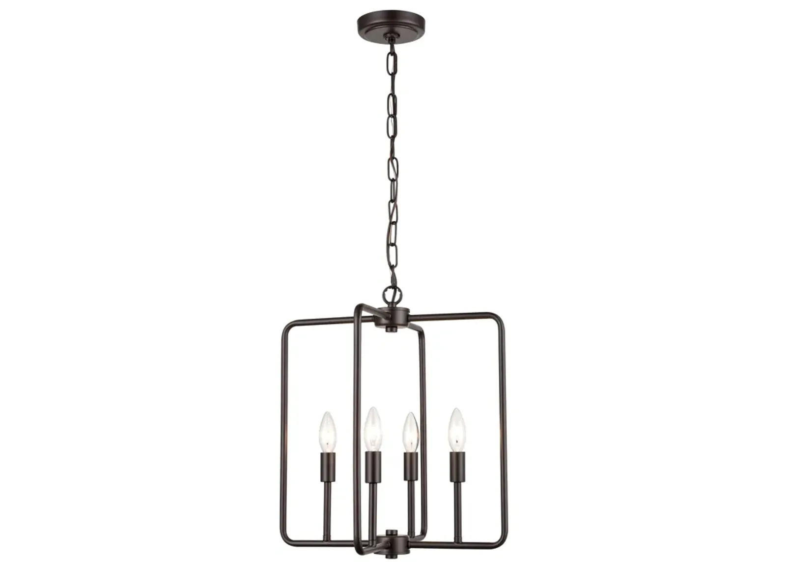 Park Slope 15.75" Wide 4-Light Pendant - Oil Rubbed Bronze