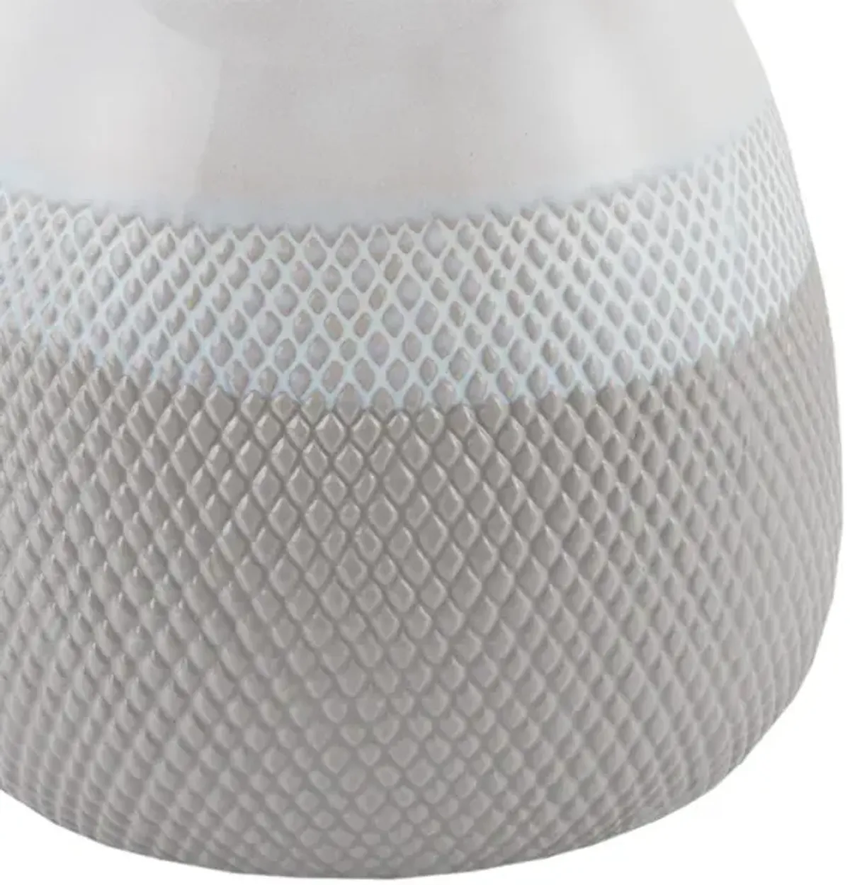 510 Design Driggs Ivory/Grey Ceramic Textured Table Lamp