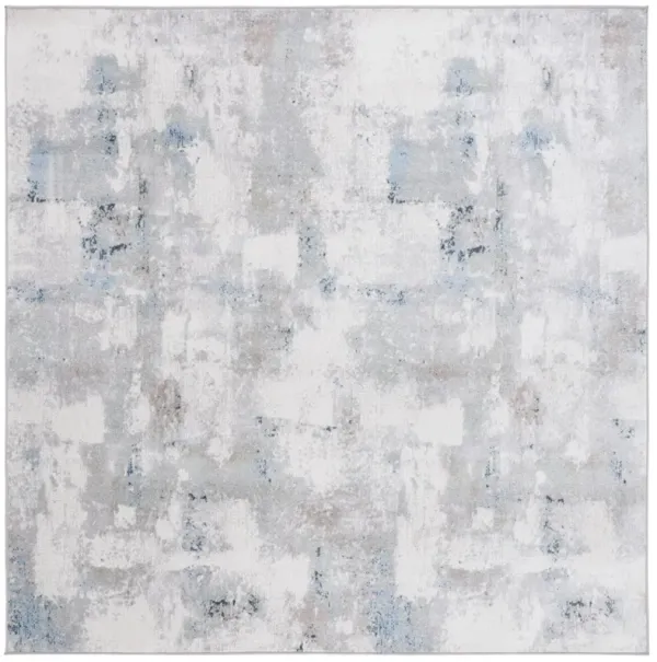 BAYSIDE 124 Blue 6'-7' X 6'-7' Square Square Rug