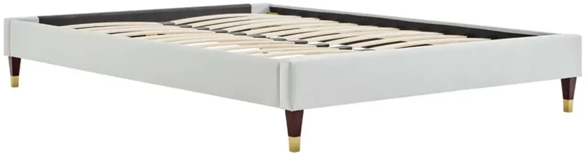 Harlow Full Performance Velvet Platform Bed Frame