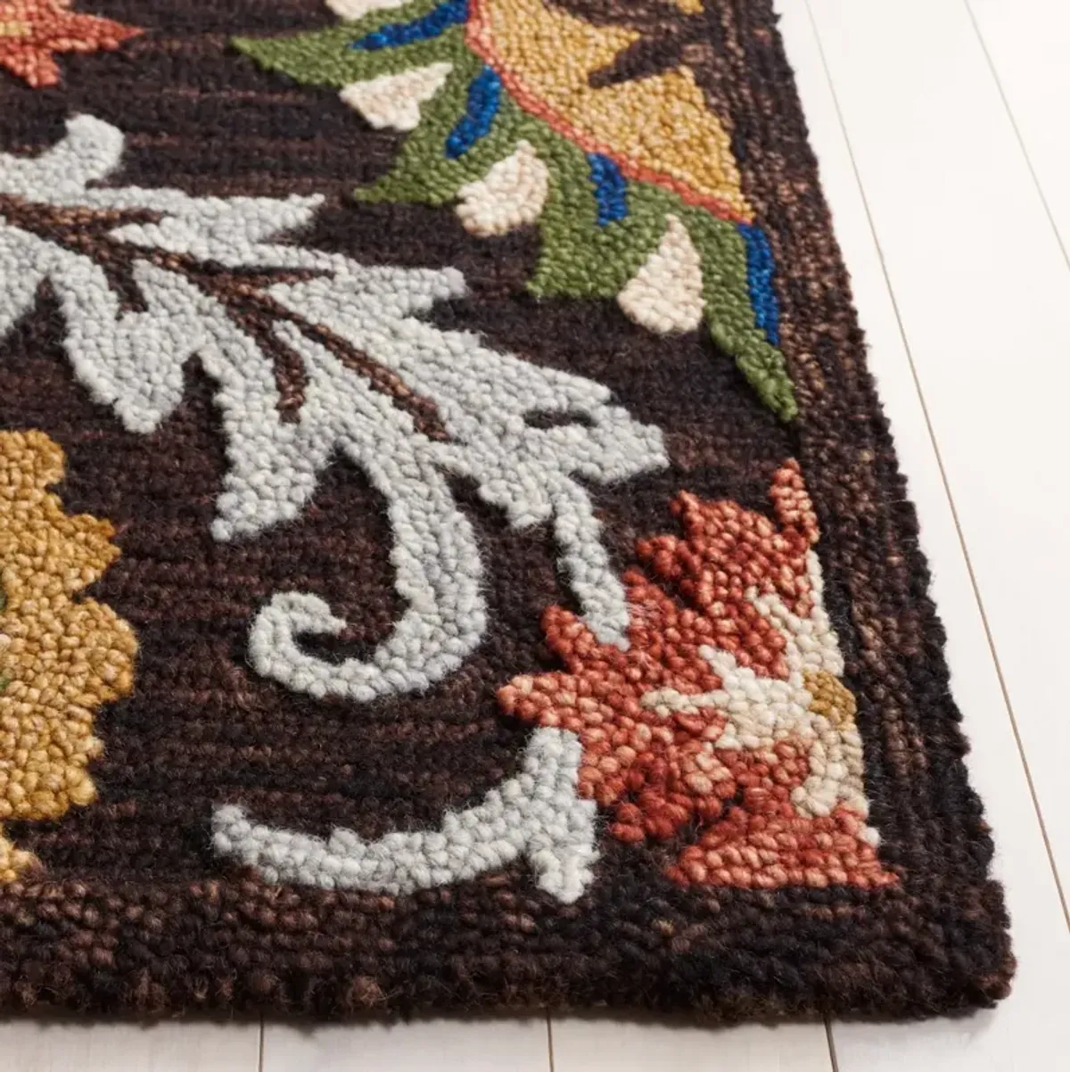 BLOSSOM 565 BROWN  2'-3' x 8' Runner Rug