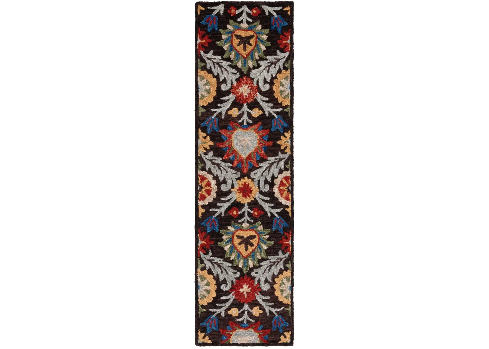 BLOSSOM 565 BROWN  2'-3' x 8' Runner Rug