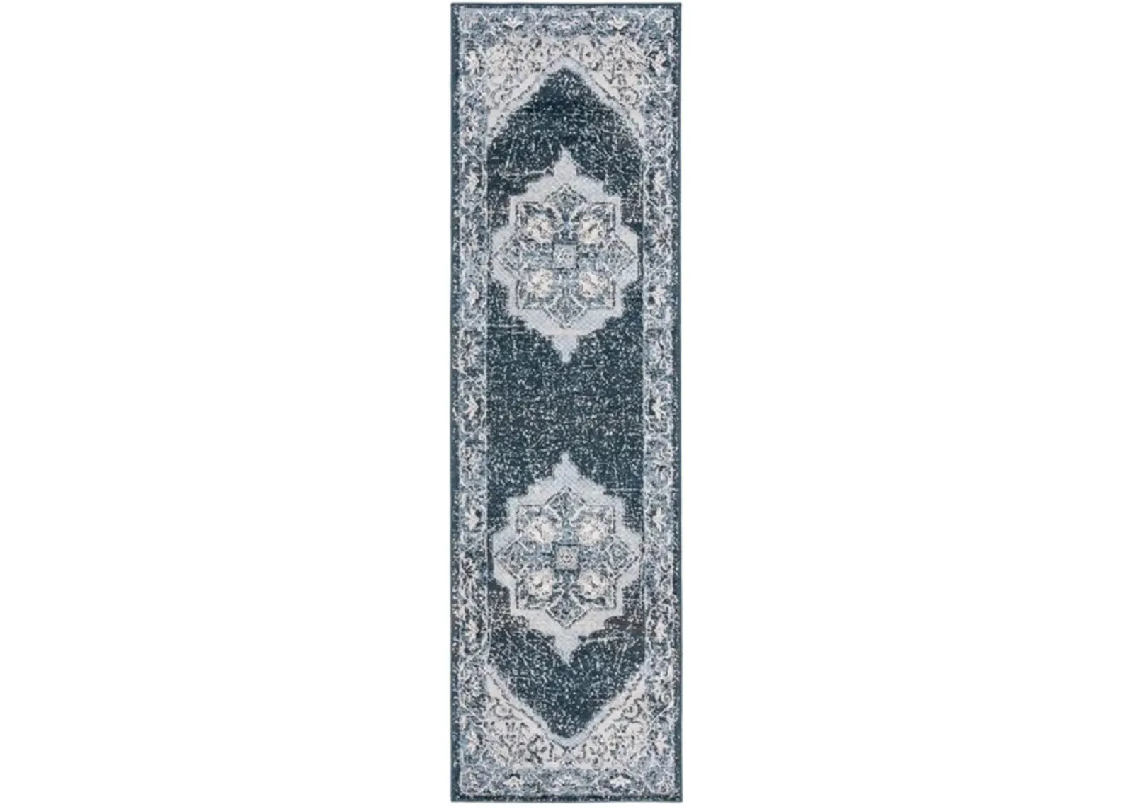 ROSEWOOD 110 Blue 2'-3' X 8' Runner Rug