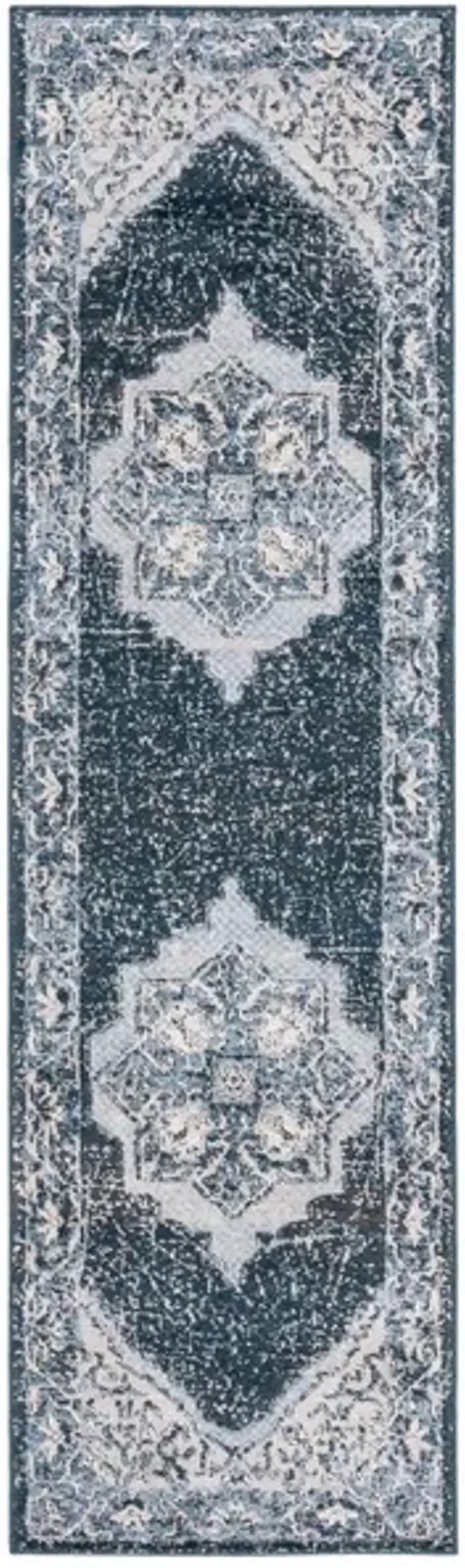 ROSEWOOD 110 Blue 2'-3' X 8' Runner Rug