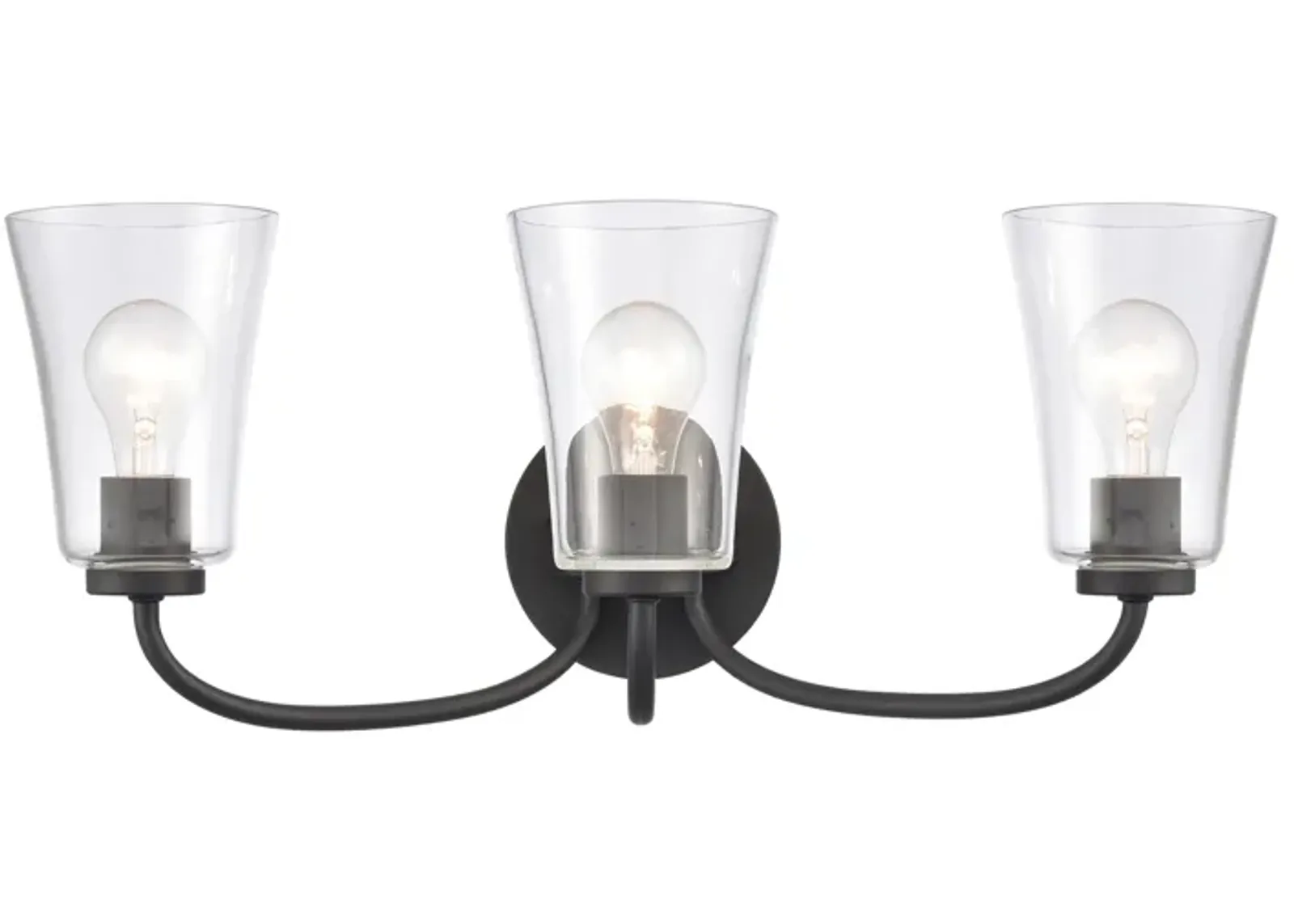 Emily 23'' Wide 3-Light Vanity Light - Matte Black