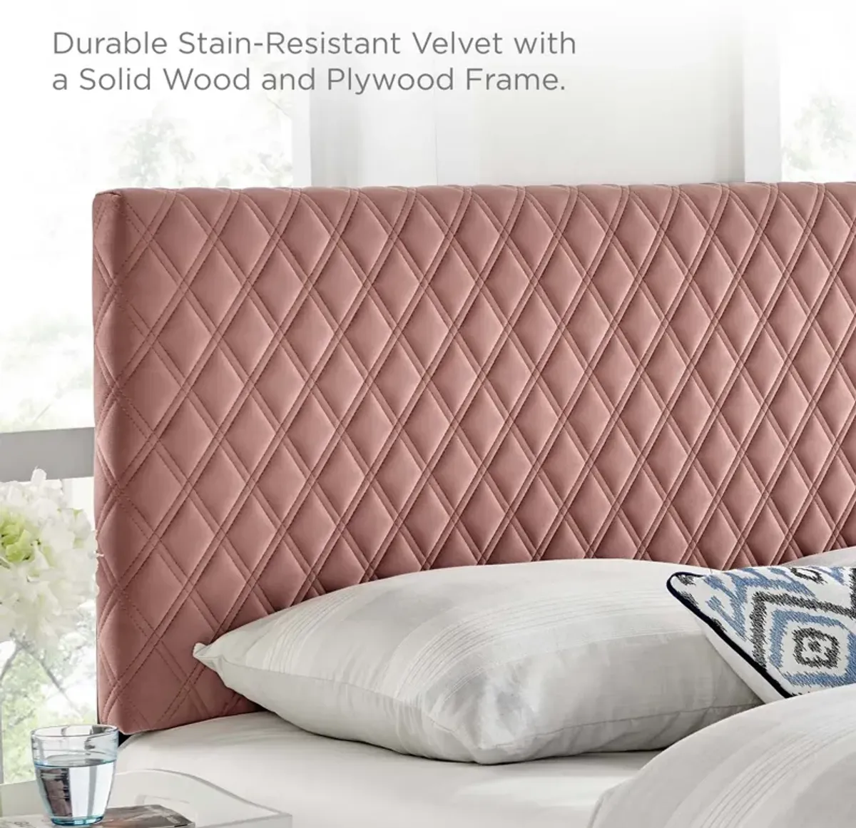 Angela King Performance Velvet Headboard