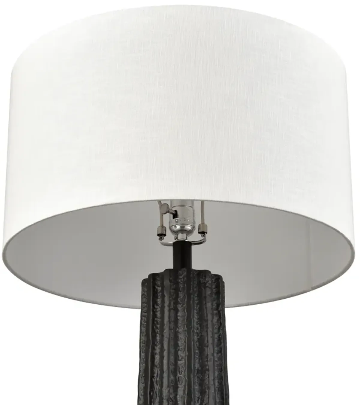 Albert 31'' High 1-Light Table Lamp - Black Glaze