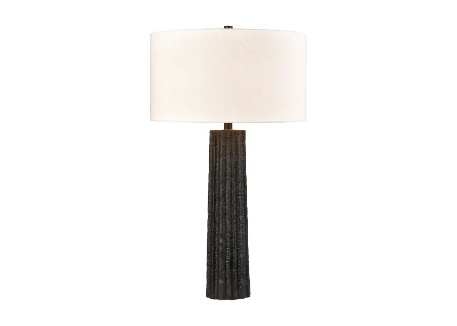 Albert 31'' High 1-Light Table Lamp - Black Glaze