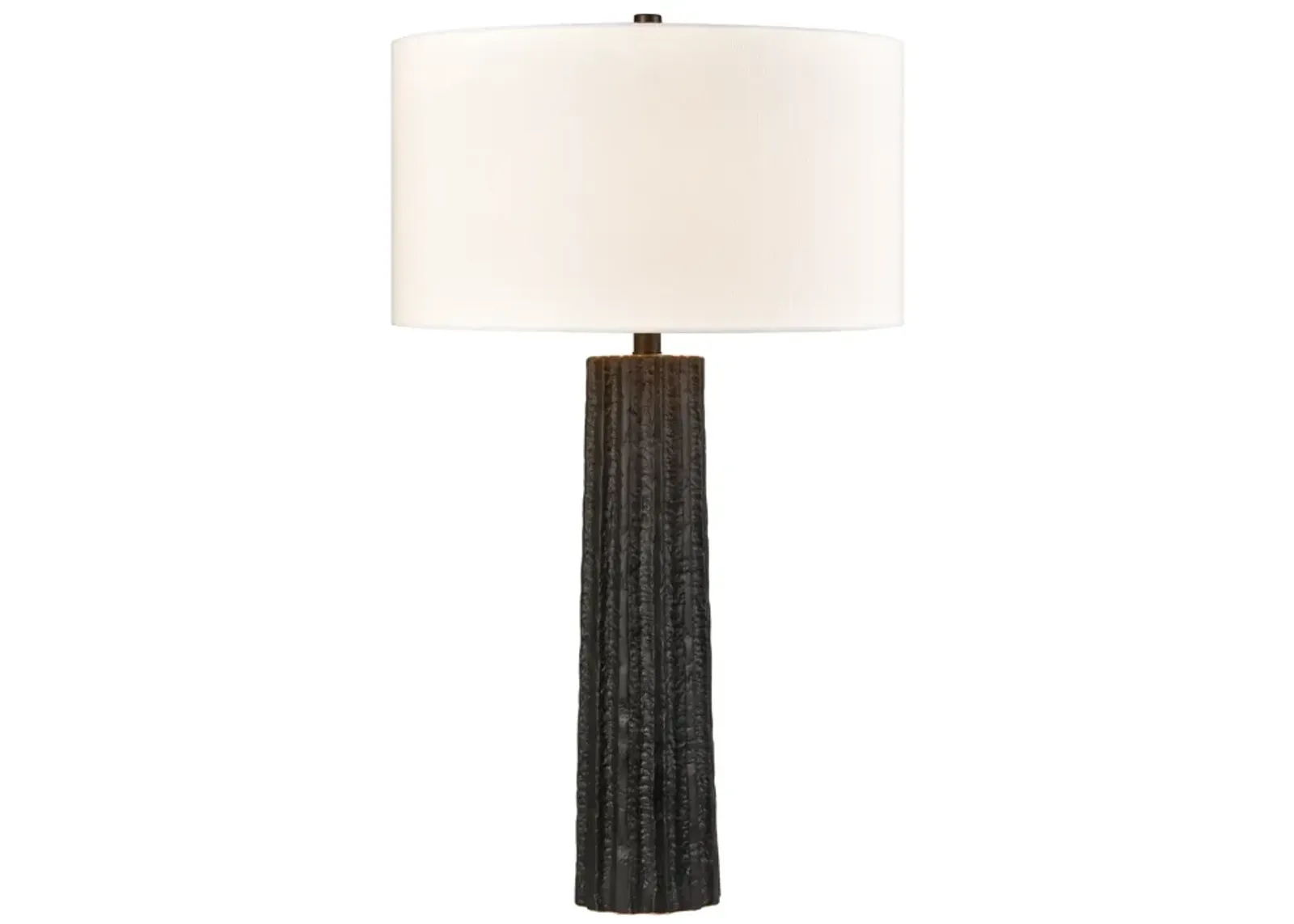 Albert 31'' High 1-Light Table Lamp - Black Glaze