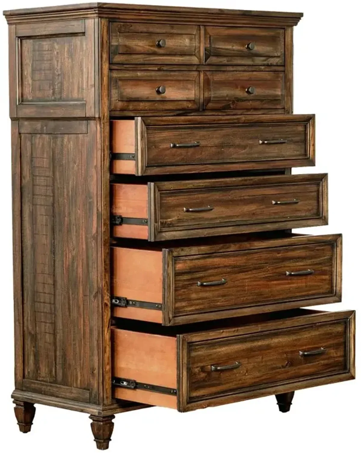 Avenue 8-drawer Chest Weathered Burnished Brown