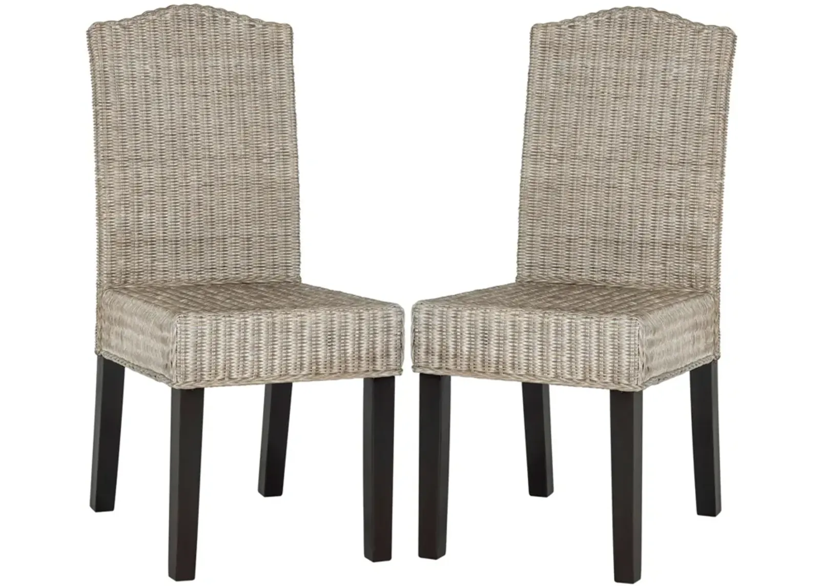 ODETTE 19''H WICKER DINING CHAIR - Set of 2