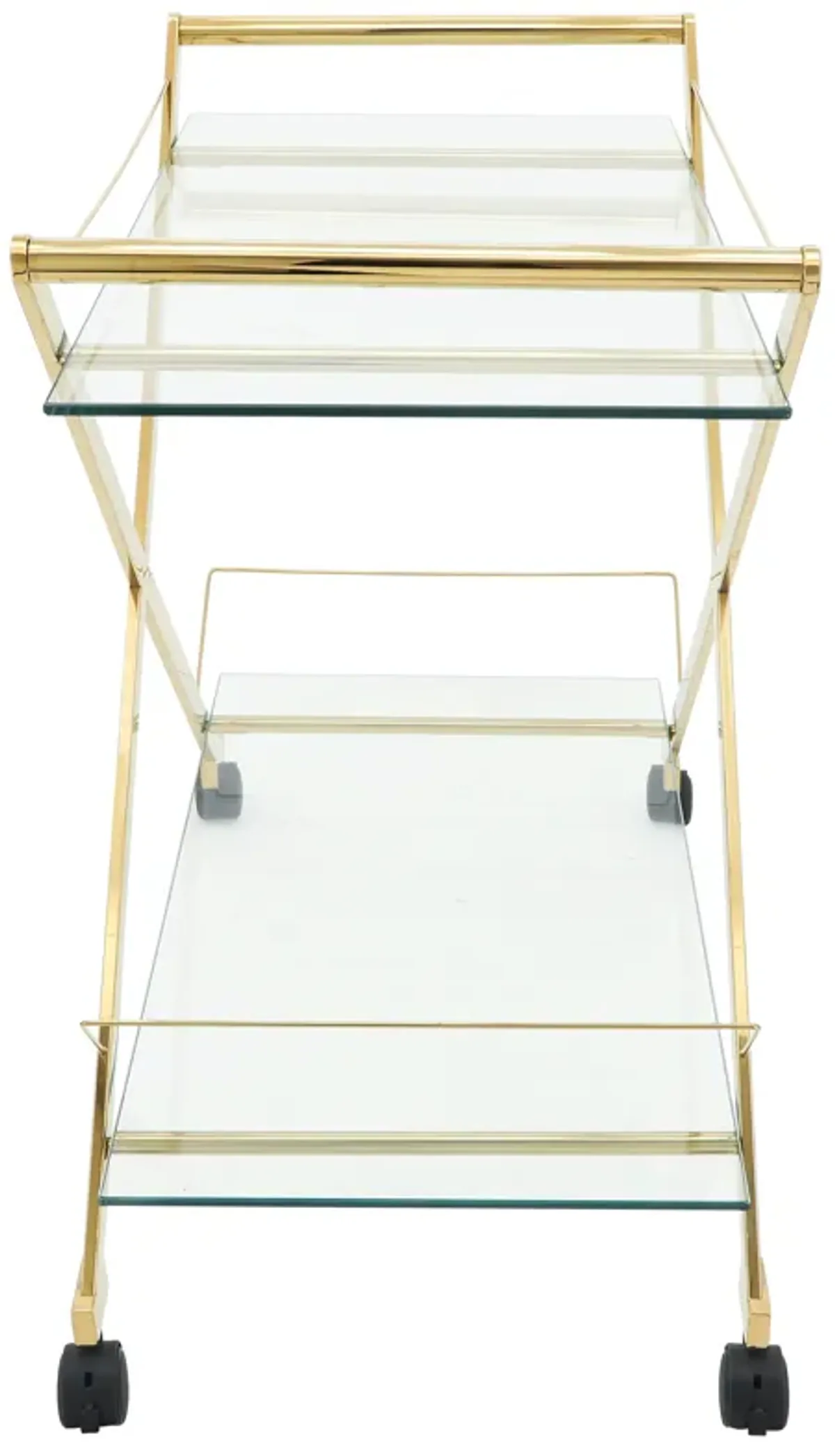 Trolley Rolling 2-Tier Bar Cart