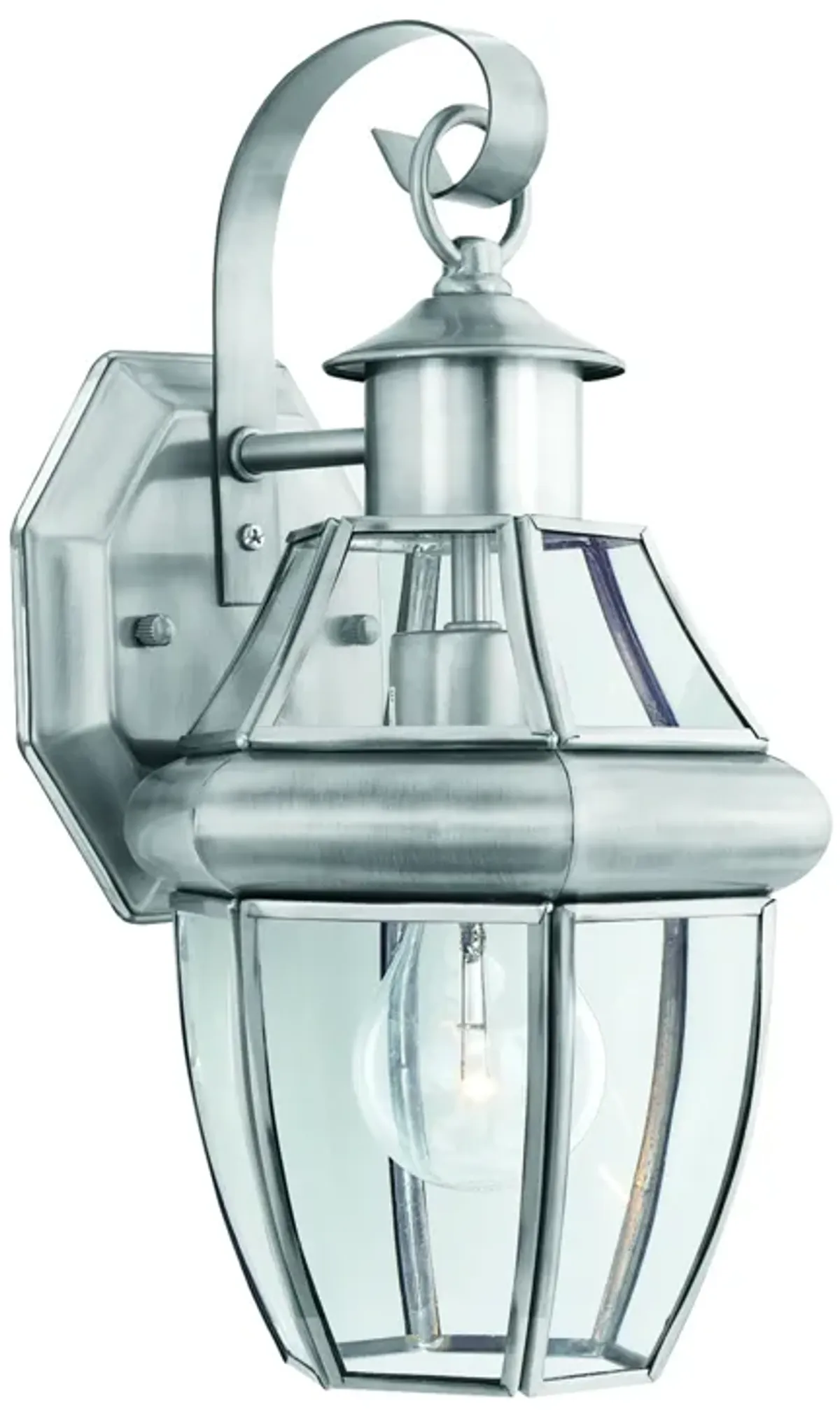 Heritage 13.25" High 1-Light Outdoor Sconce - Brushed Nickel