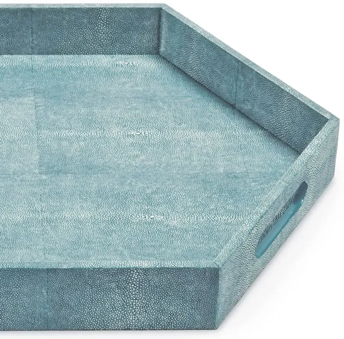 Shagreen Hex Tray 