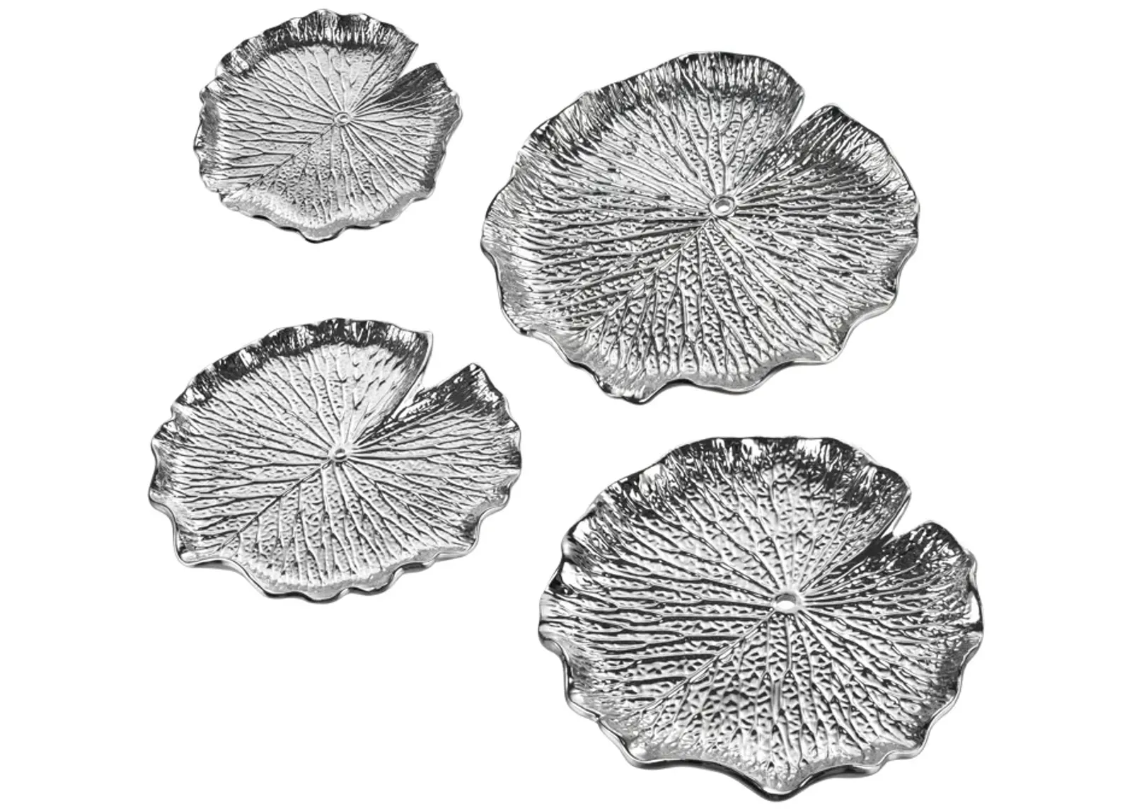 Lilypad Bowl - Set of 4 Silver