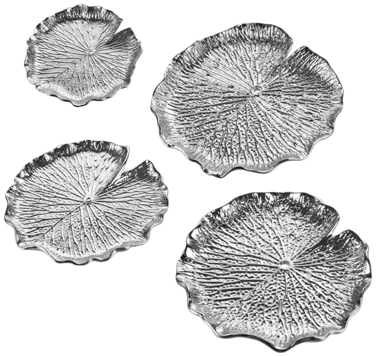 Lilypad Bowl - Set of 4 Silver