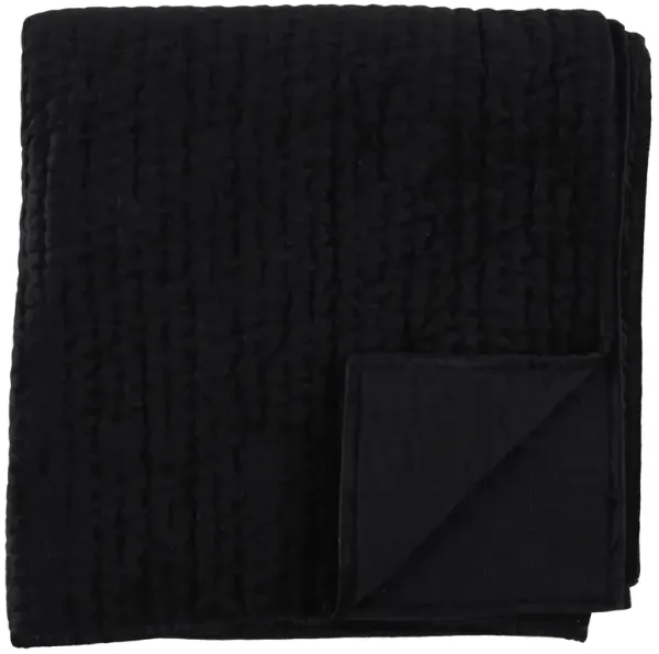 Bari Velvet Onyx Queen Quilt 92x96
