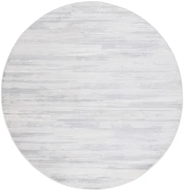 HANNA 114 Grey  6'-7' X 6'-7' Round Round Rug
