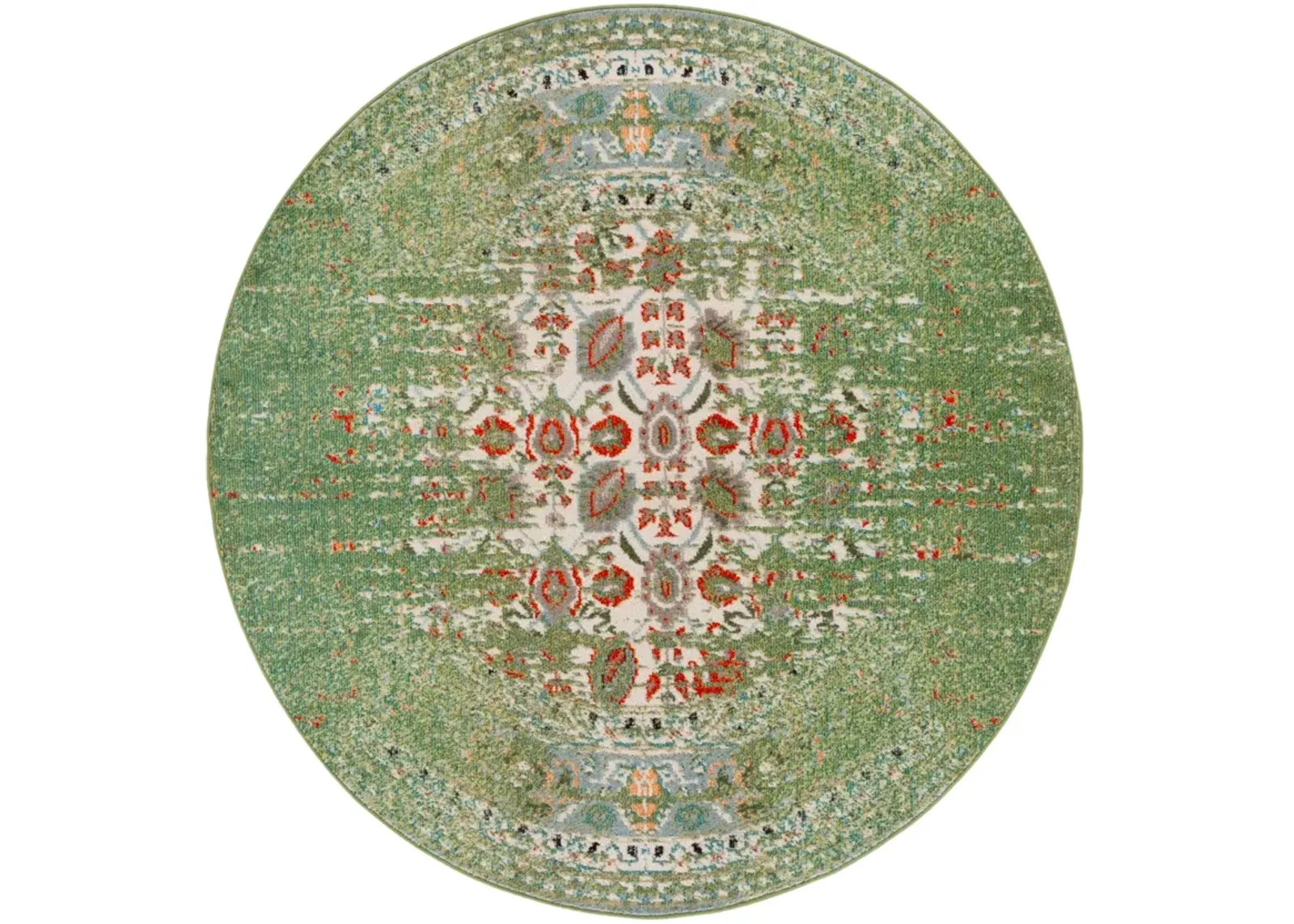 MONACO 208 SAGE  6'-7' x 6'-7' Round Round Rug