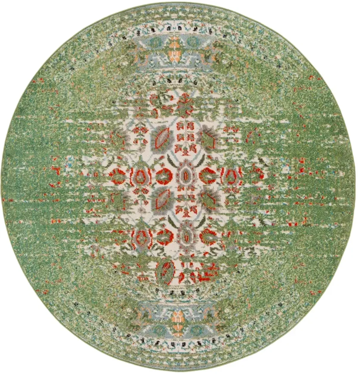 MONACO 208 SAGE  6'-7' x 6'-7' Round Round Rug