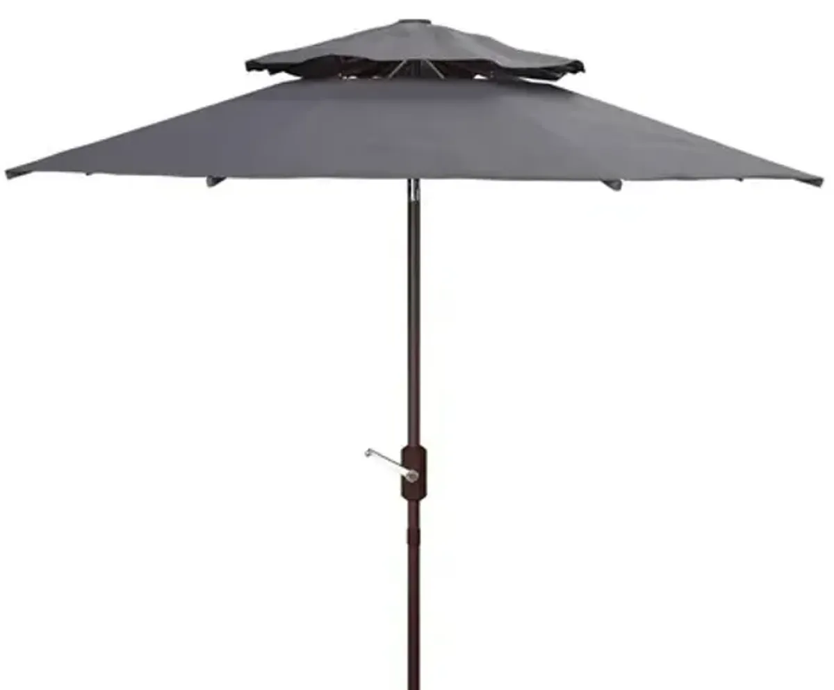 LORENIA 9FT DOUBLE TOP MARKET UMBRELLA