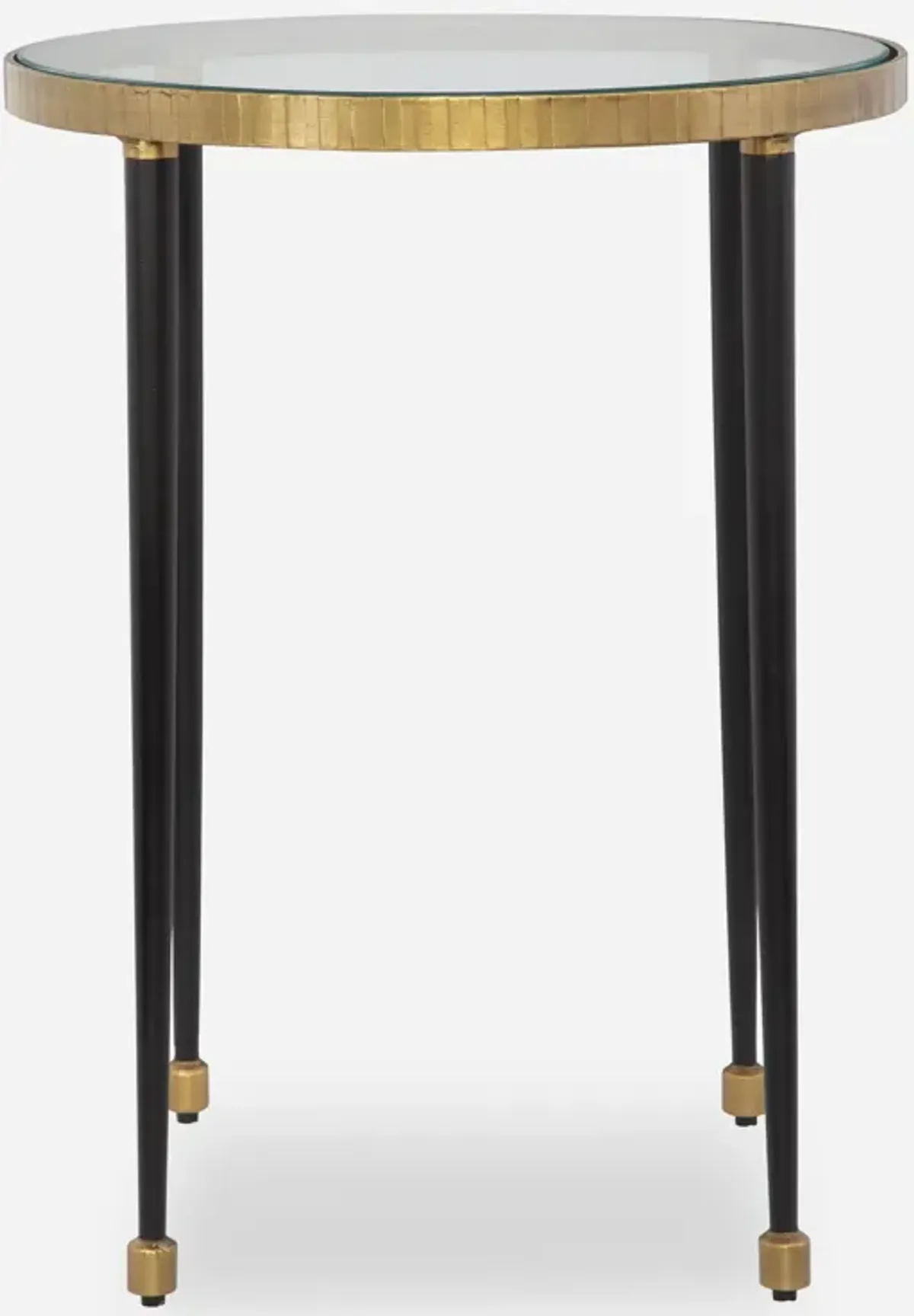 Stiletto Antique Gold Side Table