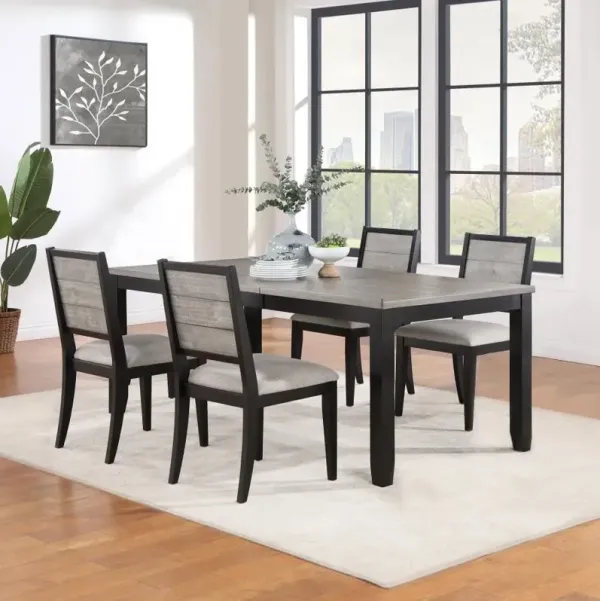 Paramount 5pc Dining Set: Extendable Table & 4 Chairs by