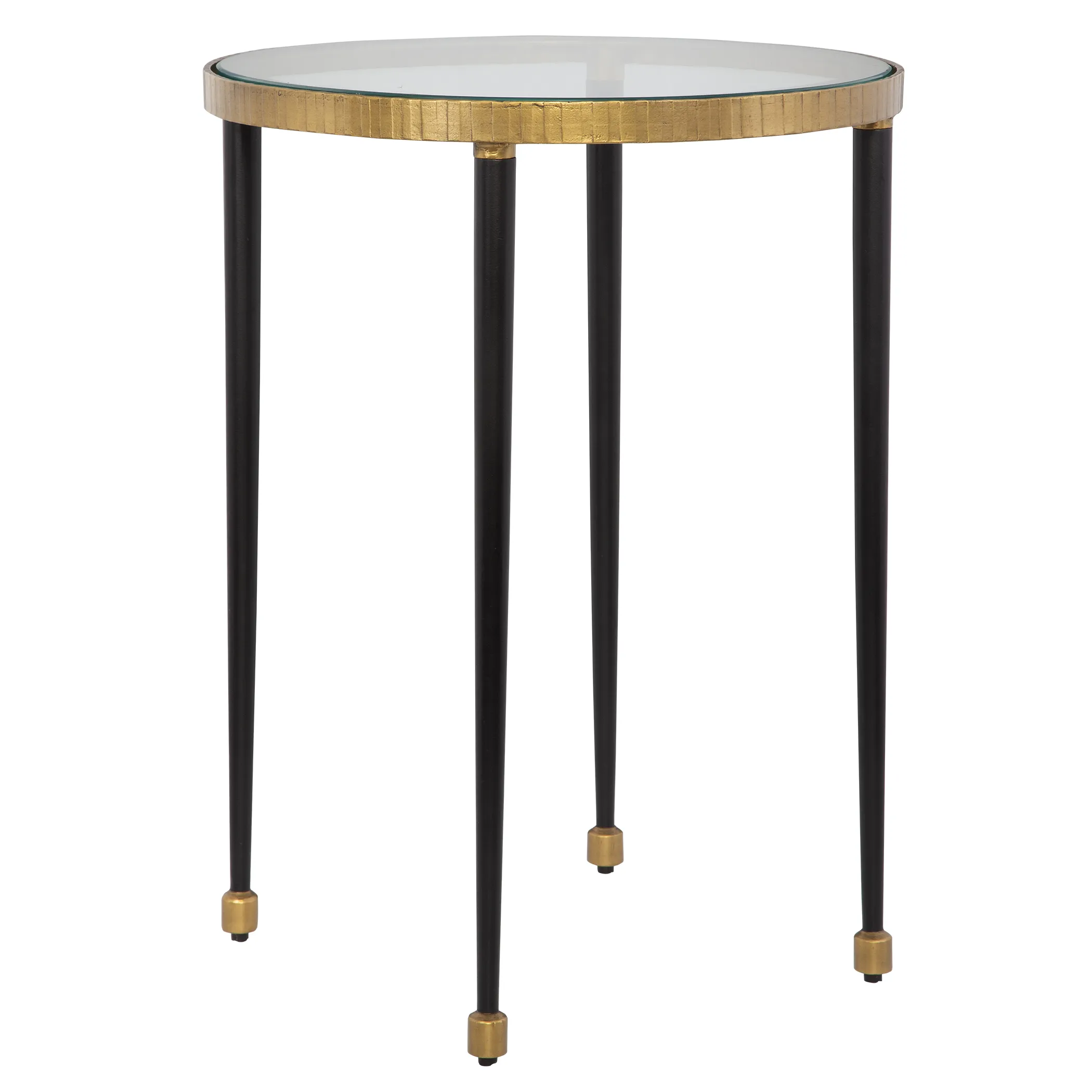 Stiletto Antique Gold Side Table