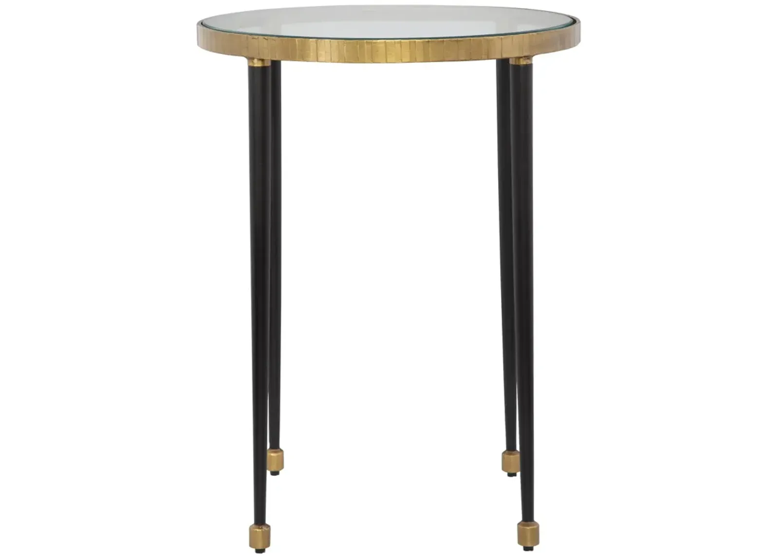 Stiletto Antique Gold Side Table