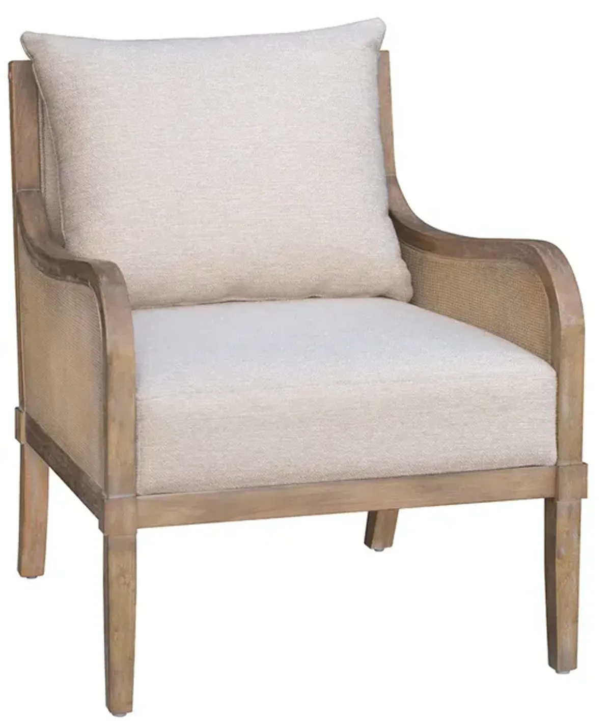 Morgan Cane Accent Chair with Removable Back Cushion