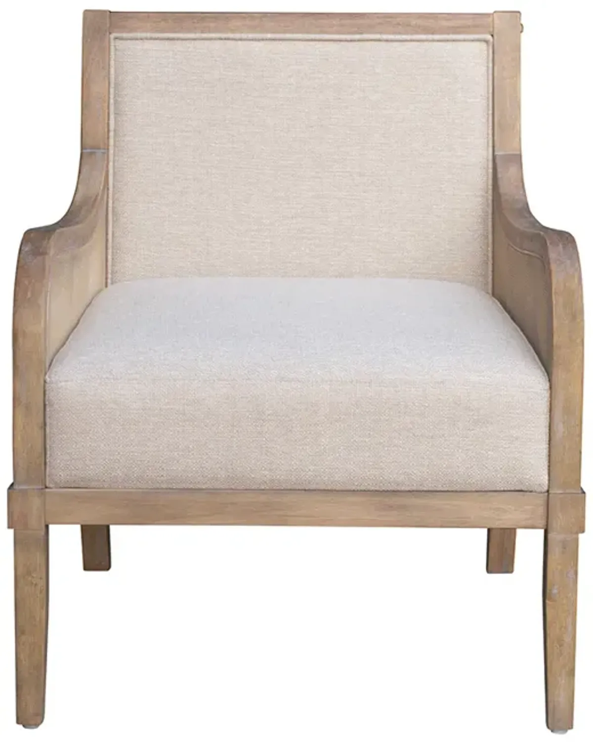 Morgan Cane Accent Chair with Removable Back Cushion