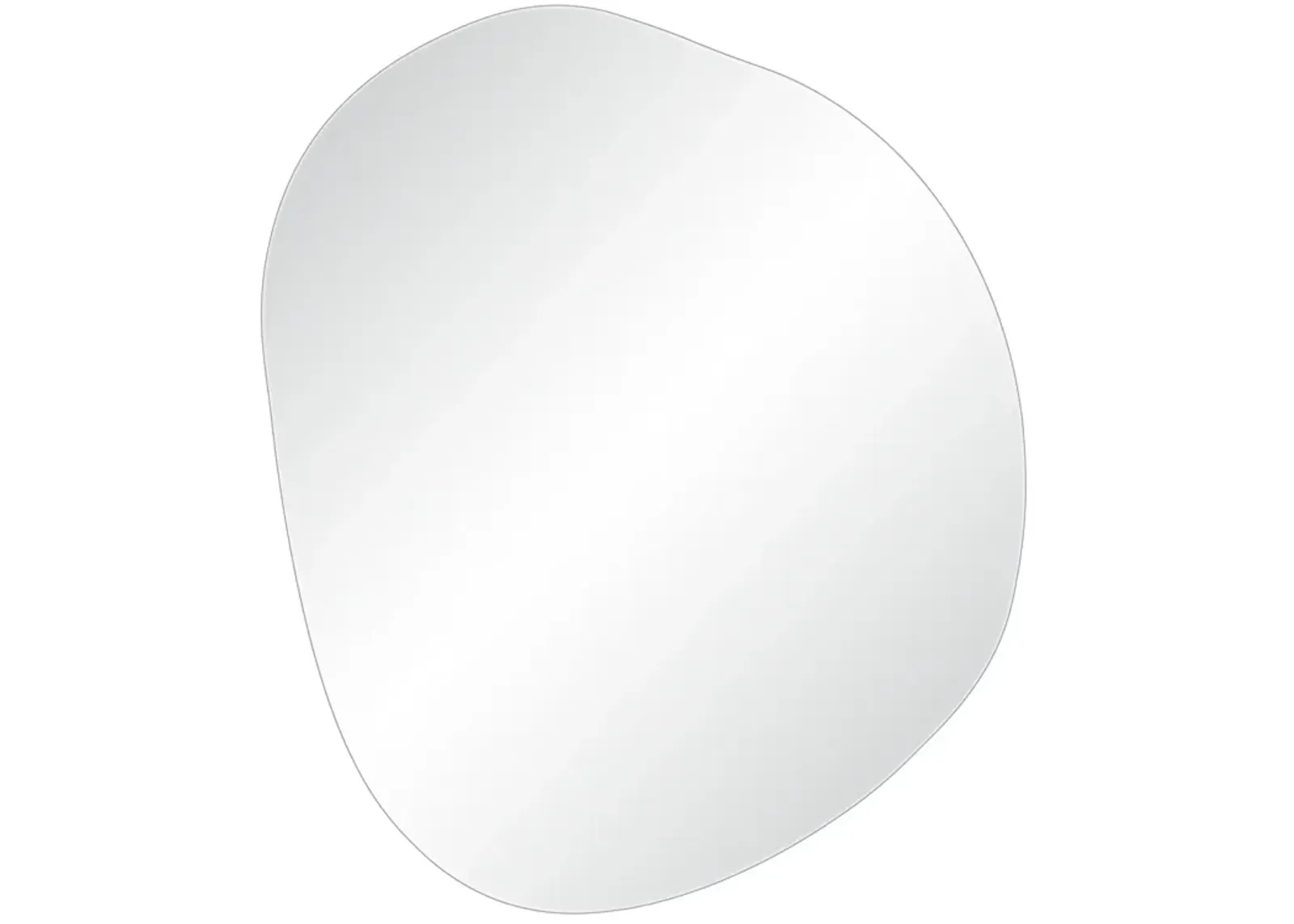 Lunaria 45" Tall Irregular Round Mirror