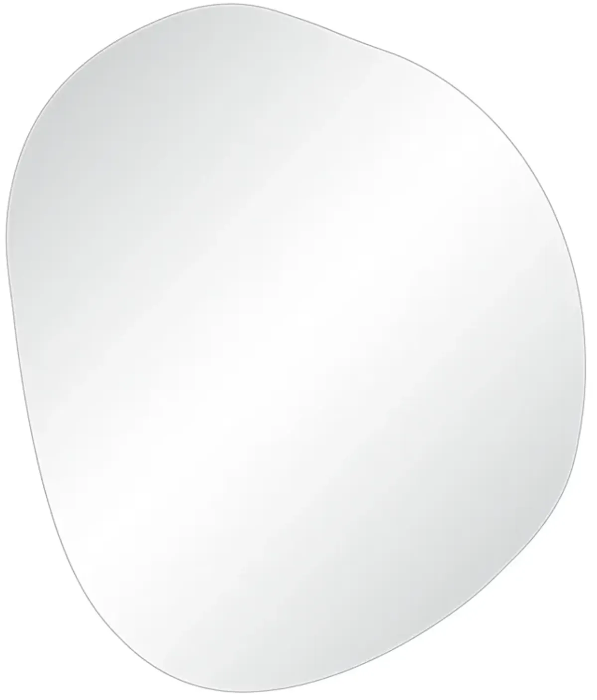 Lunaria 45" Tall Irregular Round Mirror