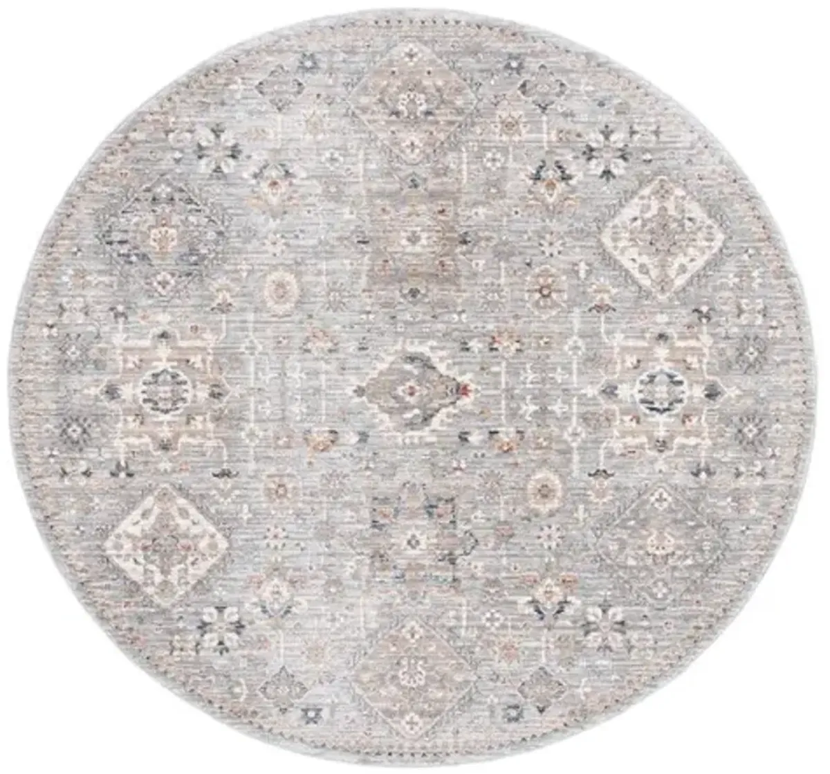 Harlow 164 Grey 6'-3' X 6'-3' Round Round Rug