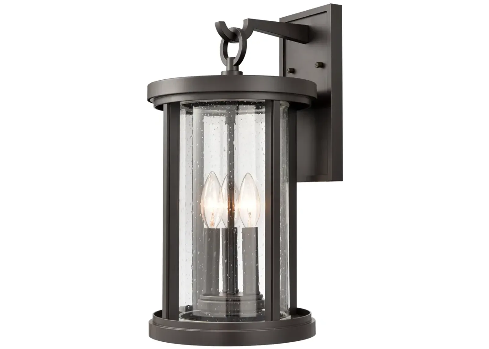 Brison 18" High 3-Light Outdoor Sconce - Oil Rubbed Bronze