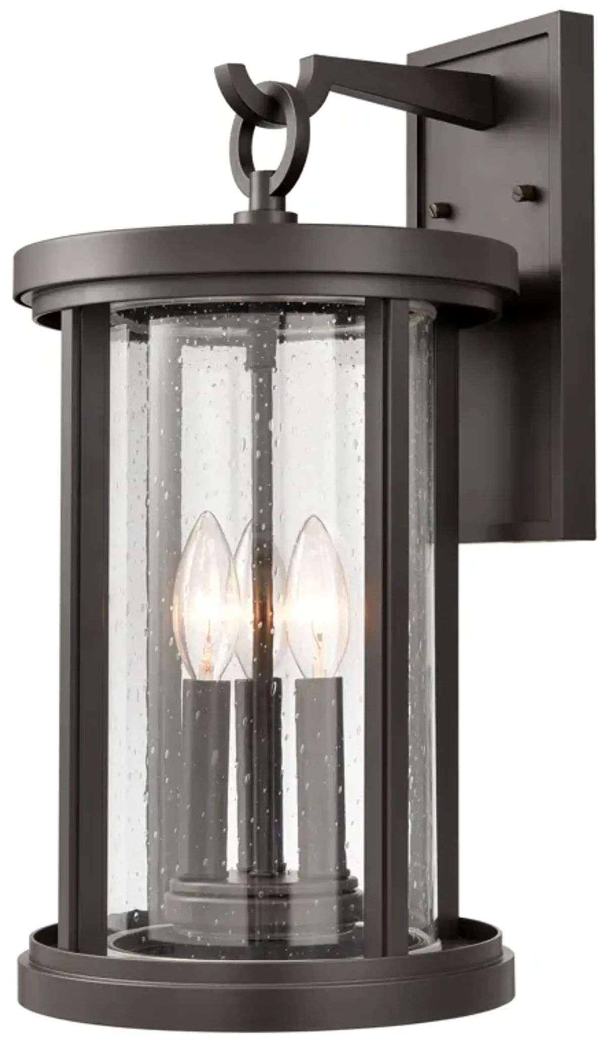 Brison 18" High 3-Light Outdoor Sconce - Oil Rubbed Bronze