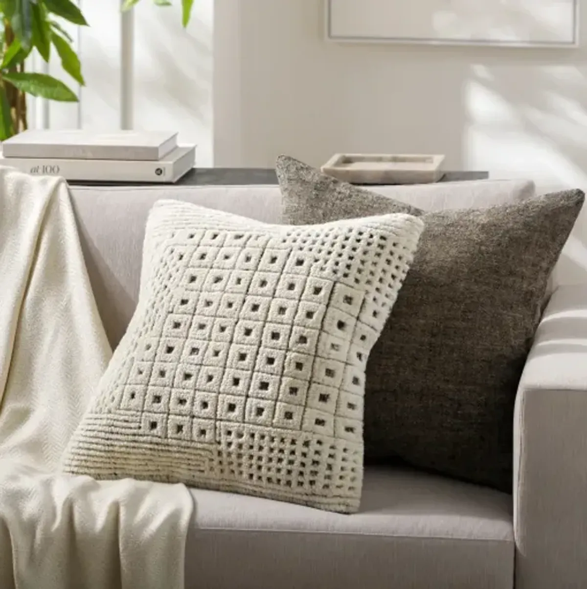 Tunisia TUI-002 18"L x 18"W Accent Pillow  - Poly Insert