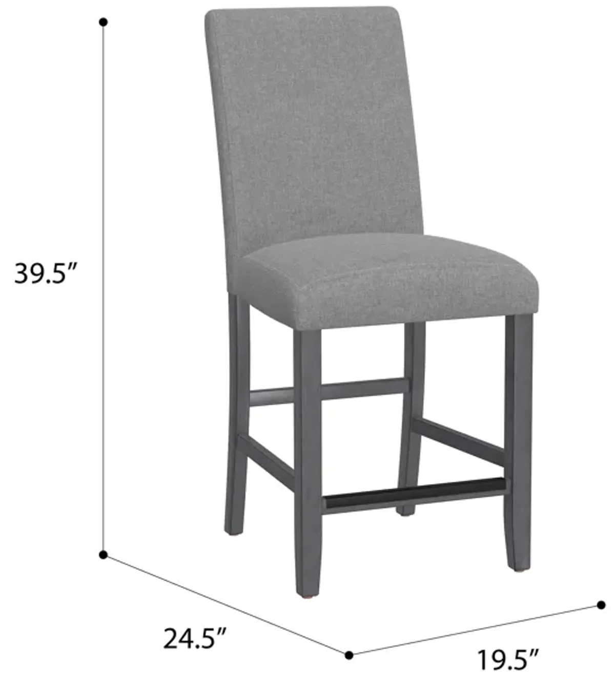 Seneca 2 Pack Upholstered Barstools