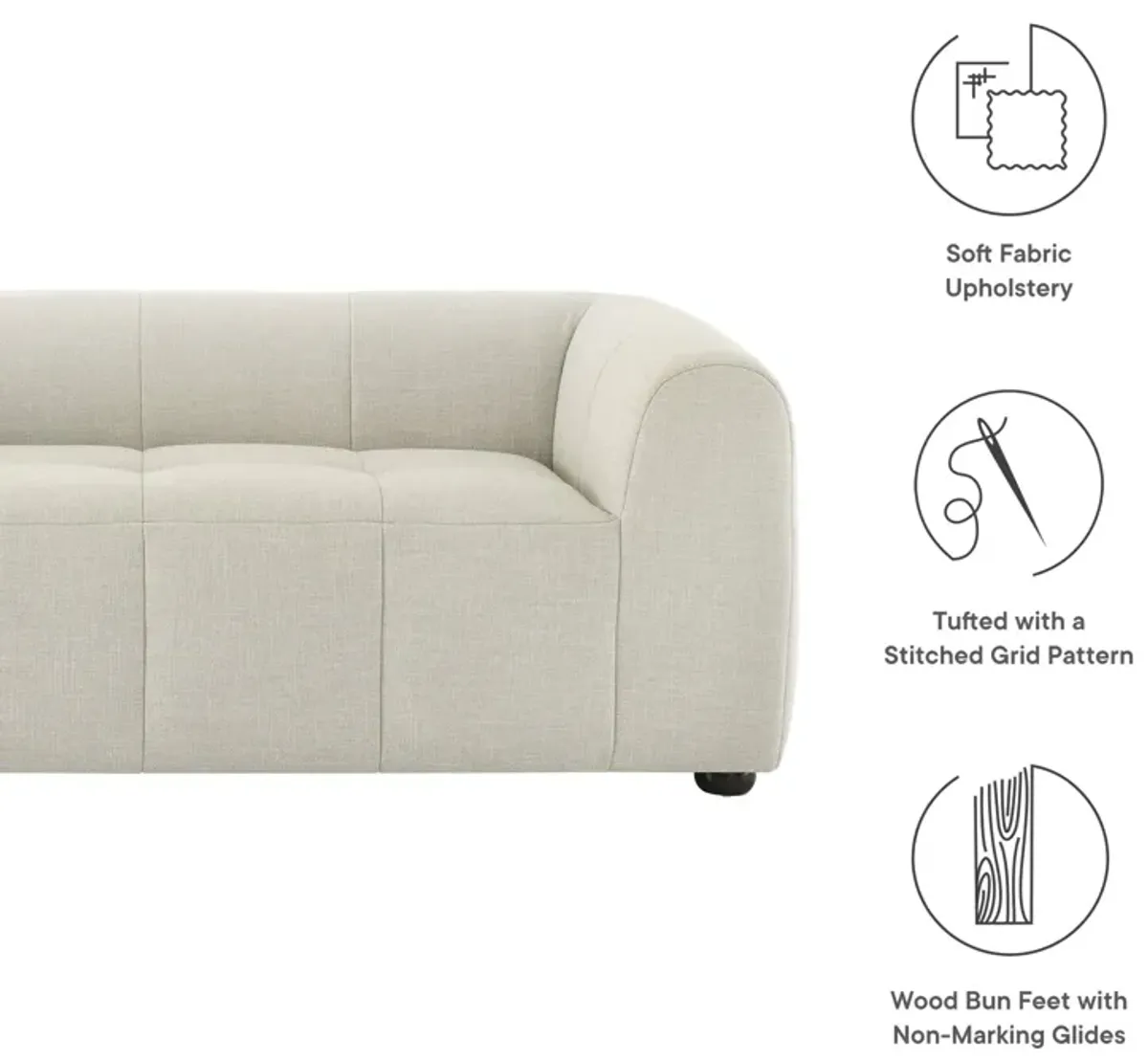 Liana Upholstered Fabric Loveseat by Modway