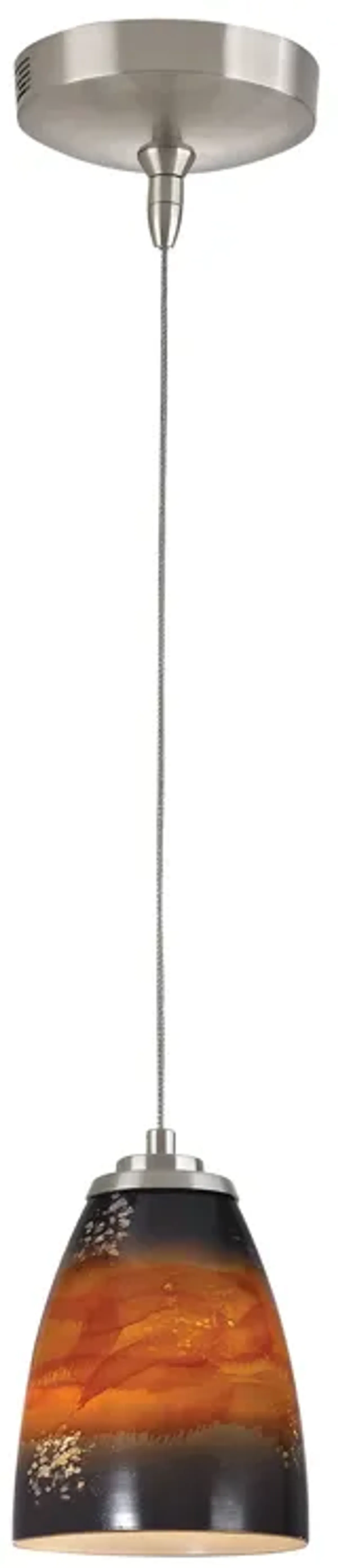 Low Voltage 5" Wide 1-Light Mini Pendant - Brushed Nickel