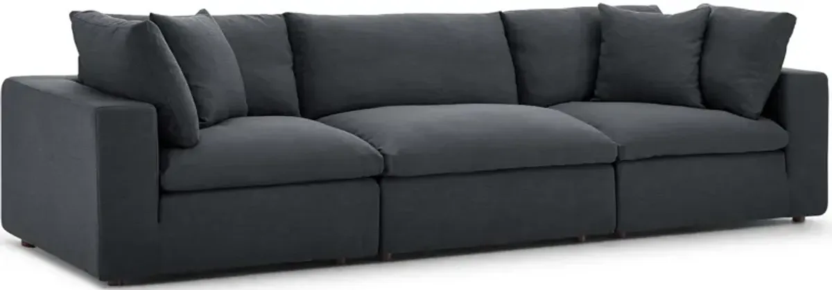 Commix Down Filled Overstuffed 3-Piece Sofa