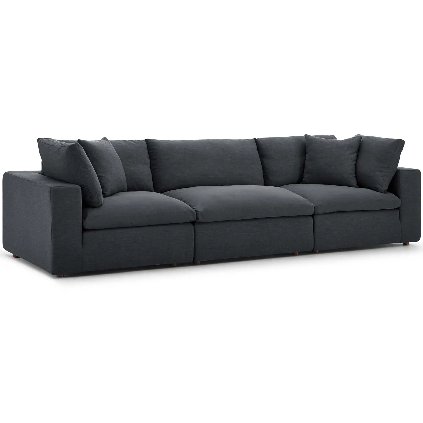 Commix Down Filled Overstuffed 3-Piece Sofa