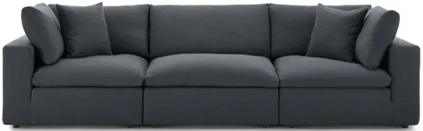 Commix Down Filled Overstuffed 3-Piece Sofa