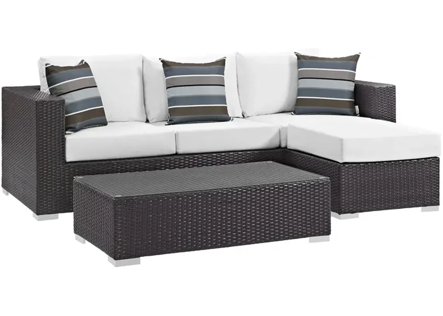 Convene 3 Piece Outdoor Patio Sofa Set