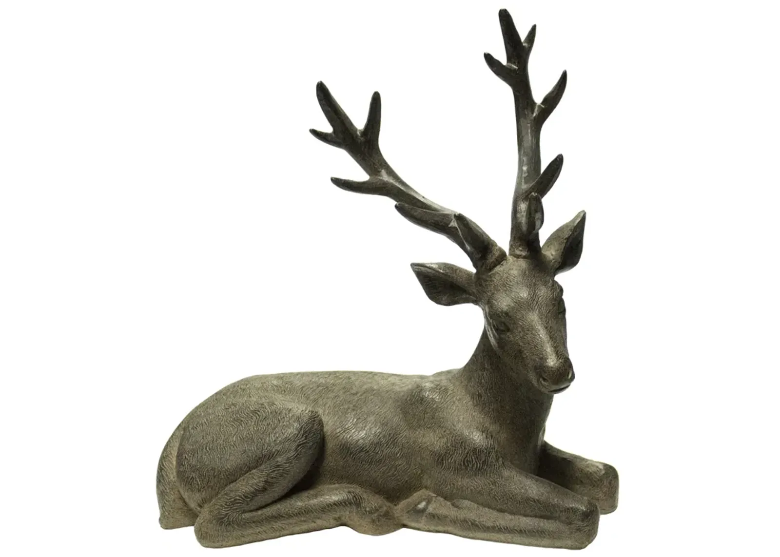 Brown Resin Deer, Sitting