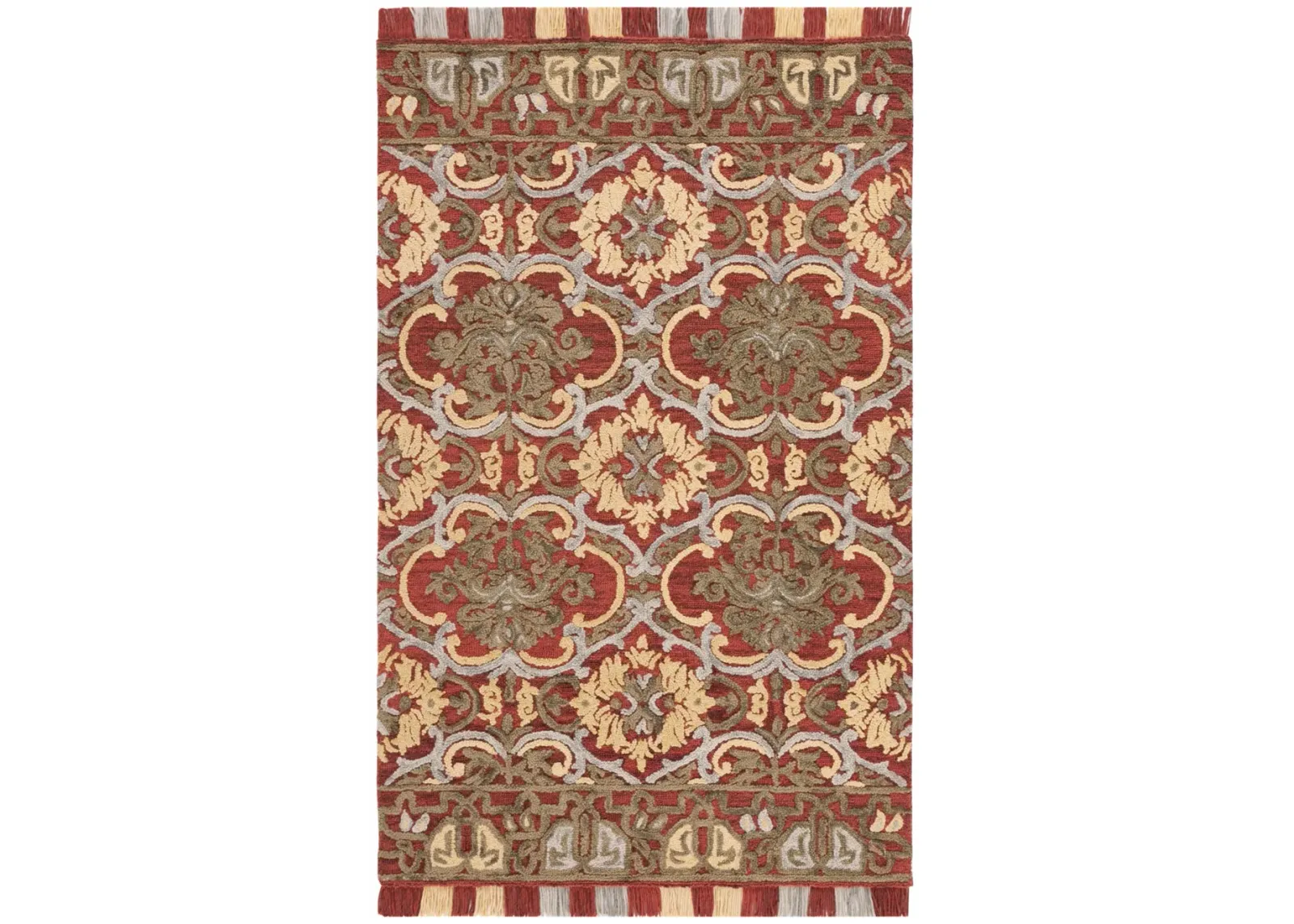 BLOSSOM 422 RED  3' x 5' Small Rectangle Rug