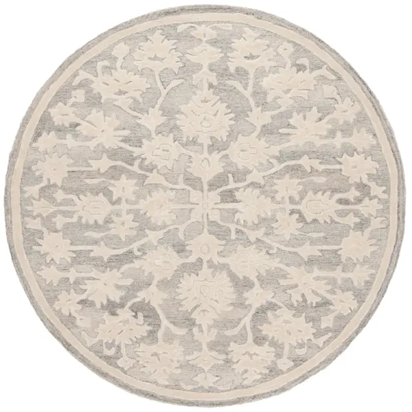 EBONY Hand Tufted 6' x 6' Round area rug